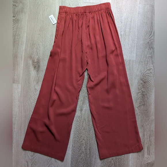 Old Navy High Waisted Playa Wide Leg Pants - SP - Coral - NWT - Picture 4 of 7
